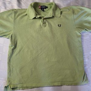 CHAPS POLO GREEN MEN'S SHORT SLEEVE SHIRT SIZE LARGE GREEN RALPH LAUREN